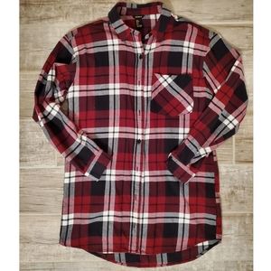 F21 Plaid Shirt Dress